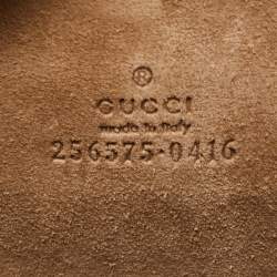 Gucci Gold GG Imprime Canvas and Leather iPad Case