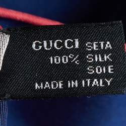 Gucci Multicolor Printed Silk Square Scarf