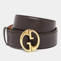 Gucci White/Red GG Supreme Canvas and Leather Anchor Buckle Belt 90 CM  Gucci