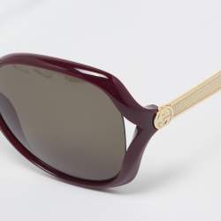 Gucci Burgundy/Black GG00765 Butterfly Sunglasses