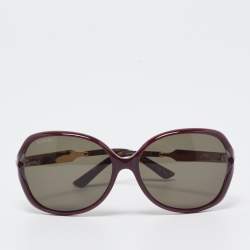 Gucci Burgundy/Black GG00765 Butterfly Sunglasses