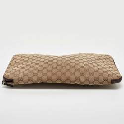 Gucci Beige/Brown GG Canvas Laptop Case