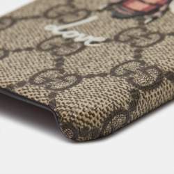 Gucci Beige GG Supreme Canvas Blind For Love iPhone 7 Case