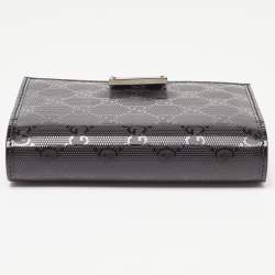 Pre Owned Gucci Black GG Imprime Coated Canvas Agenda Planner