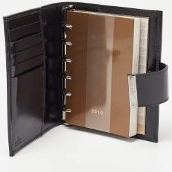 Pre Owned Gucci Black GG Imprime Coated Canvas Agenda Planner