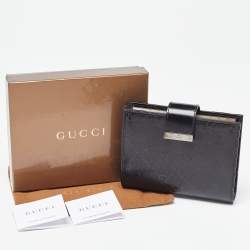 Pre Owned Gucci Black GG Imprime Coated Canvas Agenda Planner