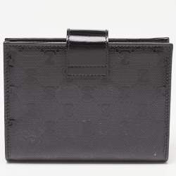 Pre Owned Gucci Black GG Imprime Coated Canvas Agenda Planner