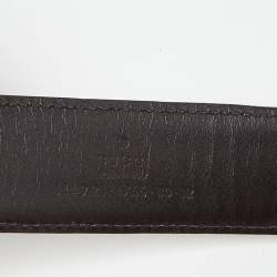 Gucci Beige Leather Web Buckle Belt 80CM