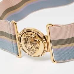Gucci Multicolor Elastic Web Hysteria Adjustable Belt 70CM