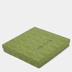 Gucci Grey GG Patterned Wool Fringed Scarf