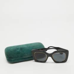Pre Owned Gucci Black GG1151S Oversize Sunglasses