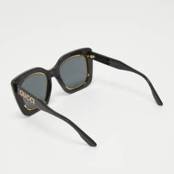 Pre Owned Gucci Black GG1151S Oversize Sunglasses