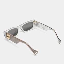 Gucci Silver Mirrored GG0516S Rectangular Sunglasses