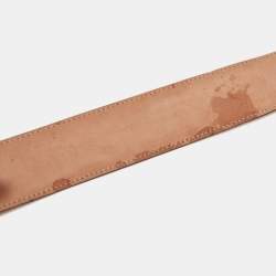 مملوكة مسبقًا Gucci Beige Leather Interlocking G Buckle Belt 90 CM