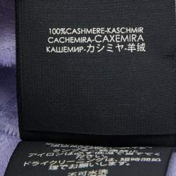 Pre Owned Gucci Purple Guccissima Cashmere Scarf