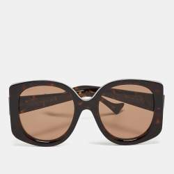 Gucci Brown GG1257S Interlocking G Oversized Sunglasses