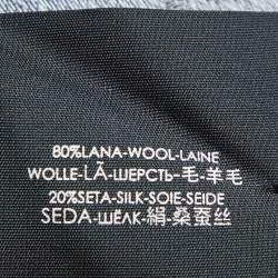 Gucci Grey Striped GG Jacquard Wool & Silk Shawl