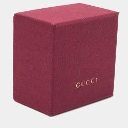 Gucci Green Bee Embroidered Web Ribbon Embellished Bow Brooch
