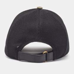 Pre Owned Gucci Beige GG Coated Canvas & Mesh Mystic Cat Applique Baseball Cap S