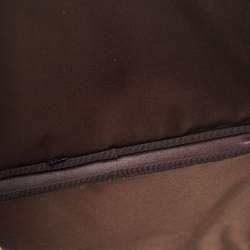 Pre Owned Gucci Dark Brown/Beige GG Supreme Canvas Laptop Case