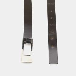 مملوكة مسبقًا Gucci Brown Leather G Buckle Waist Belt 75CM