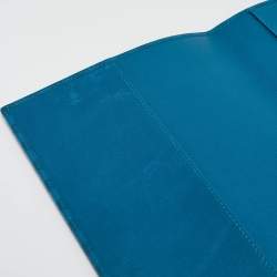 Pre Owned Gucci Blue Microguccissima Leather Notebook Agenda Cover