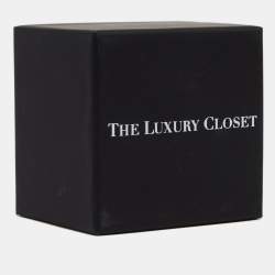 Pre Owned Gucci Off White Leather GG Marmont Buckle Belt 95CM