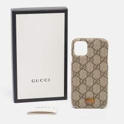 Gucci Beige GG Supreme Canvas Ophidia iPhone 11 Pro Max Case
