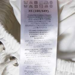 Pre Owned Gucci Off-White Cotton Contrast Trim Sweatpants XS