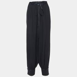 Gucci Black Silk Blend Loose Fit Trousers M
