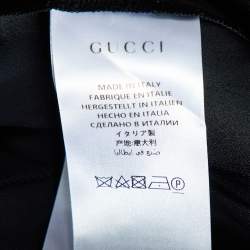 Gucci Black Silk Blend Loose Fit Trousers M