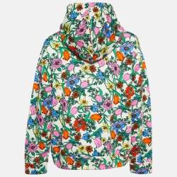 Gucci Beige Printed and Embroidered Knit Hoodie S