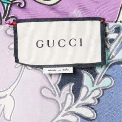 Pre Owned Gucci Multicolor GG Rhombus Printed Silk Buttoned Up Shirt S