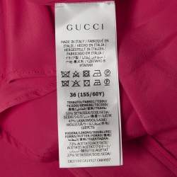Gucci Pink Silk & Wool Midi Skirt XS