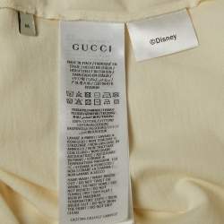 Gucci X Disney Cream Mickey Mouse Print Cotton T-Shirt M