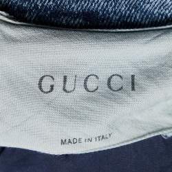 Pre Owned Gucci Blue Washed Denim Jeans L Waist 32"
