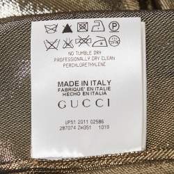 Gucci Gold Silk Blend Lamé Top S