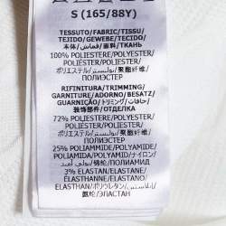 Pre Owned Gucci White GG Embossed Jersey Mini Dress S