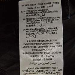 Pre Owned Gucci Black Tiger Applique Denim Skinny Jeans S Waist 26"