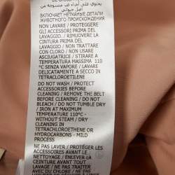 Pre Owned Gucci Pink GG Supreme Cotton Blend Belted Playsuit S