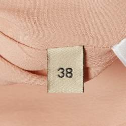 Pre Owned Gucci Pink GG Supreme Cotton Blend Belted Playsuit S