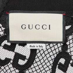 Gucci Black GG Macrame Lace Short Dress M