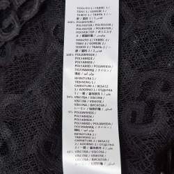 Gucci Black GG Macrame Lace Short Dress M