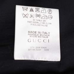 Pre Owned Gucci Navy Blue Crepe Twist Detail Sleeveless Mini Dress S
