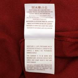 Gucci Burgundy Silk & Wool Knit Midi Dress L