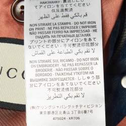 Pre Owned Gucci Blue Denim Embroidered Denim Jacket M