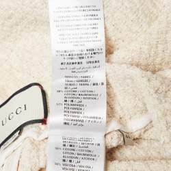 مملوكة مسبقًا Gucci Cream Tweed Modern Future Embroidered Pencil Skirt M