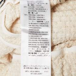 مملوكة مسبقًا Gucci Cream Tweed Modern Future Embroidered Pencil Skirt M