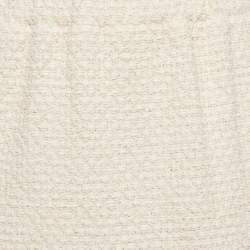 مملوكة مسبقًا Gucci Cream Tweed Modern Future Embroidered Pencil Skirt M