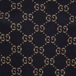 Gucci Navy Blue Zima Lurex Knit Top M